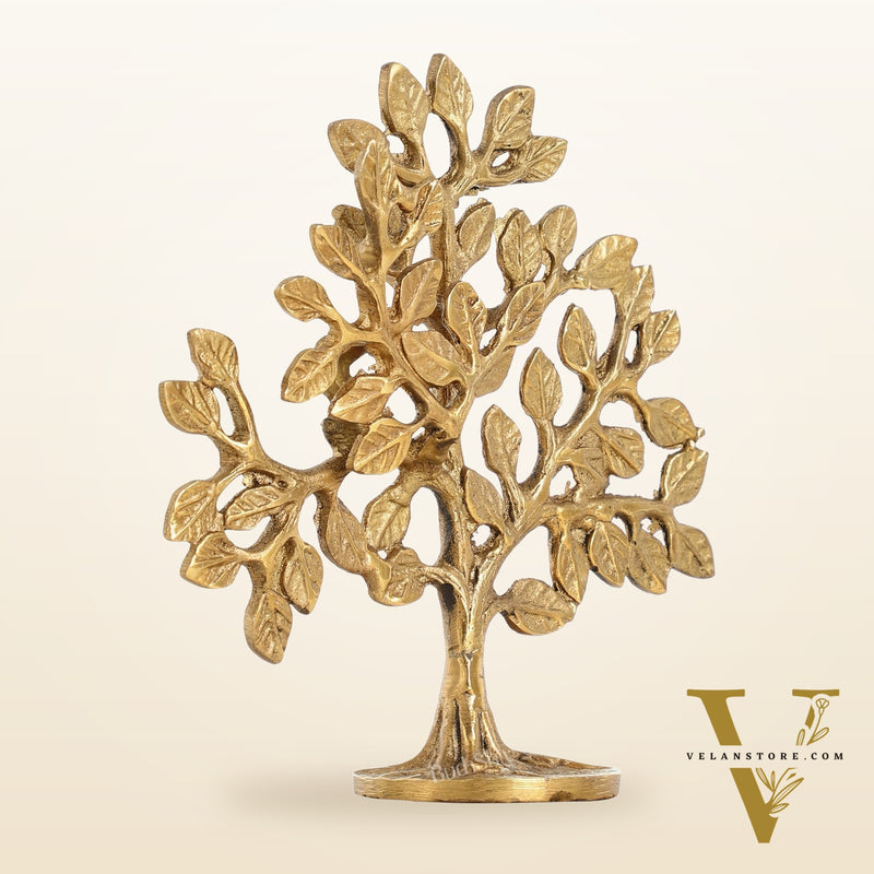 Pure Brass Handcrafted Kalpavriksha Tree - Table Standing 6"