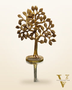 Pure Brass Handcrafted Kalpavriksha Tree - Table Standing 7"