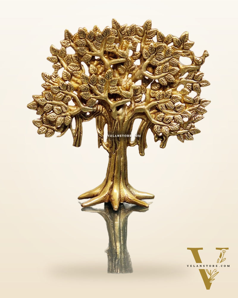 Pure Brass Handcrafted Kalpavriksha Tree - Table Standing 7"