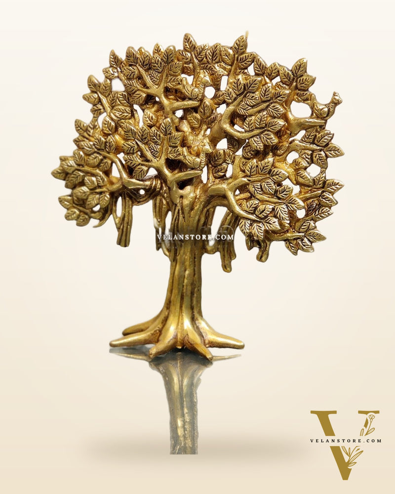 Pure Brass Handcrafted Kalpavriksha Tree - Table Standing 7"