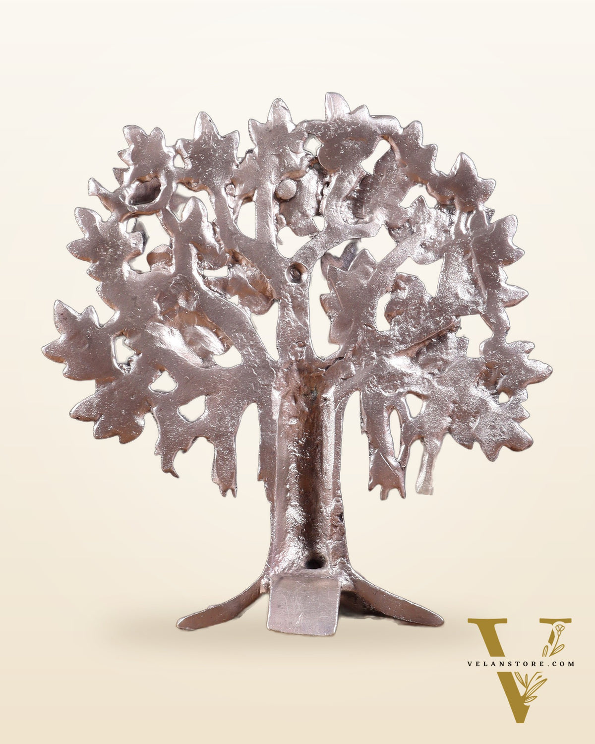 Pure Brass Handcrafted Kalpavriksha Tree - Table Standing 9" silver plated