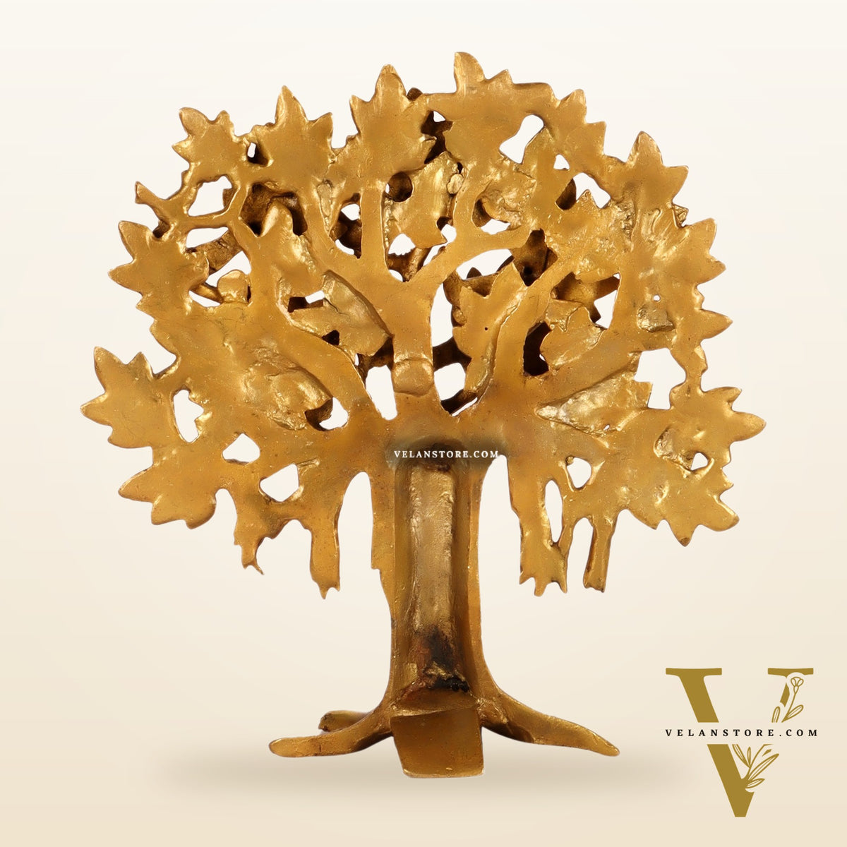 Pure Brass Handcrafted Kalpavriksha Tree - Table Standing 9"