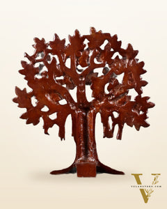 Pure Brass Handcrafted Kalpavriksha Tree - Table Standing 9" vintage tone