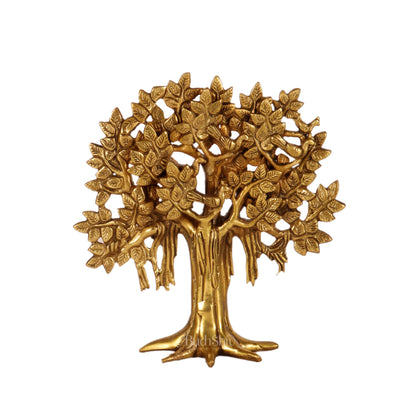 Pure Brass Handcrafted Kalpavriksha Tree - Table Standing 9"