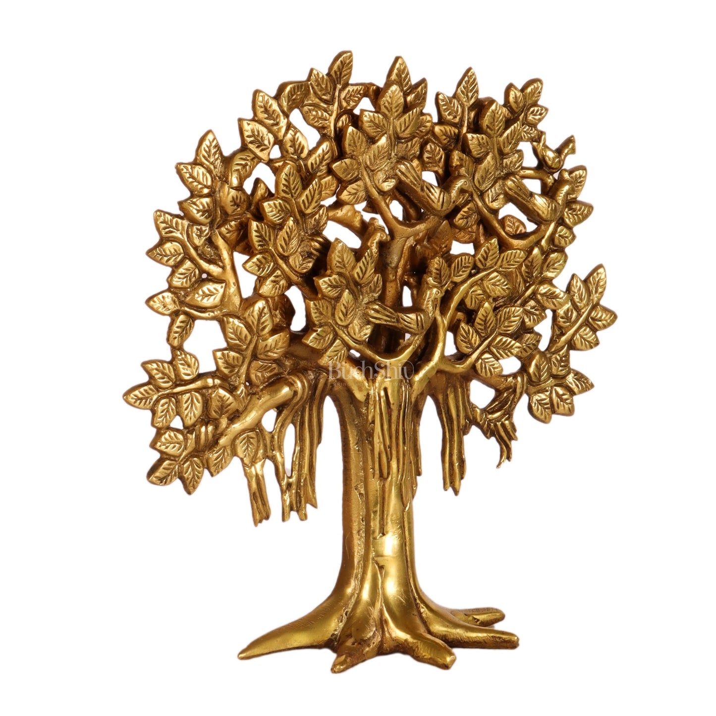 Pure Brass Handcrafted Kalpavriksha Tree - Table Standing 9"
