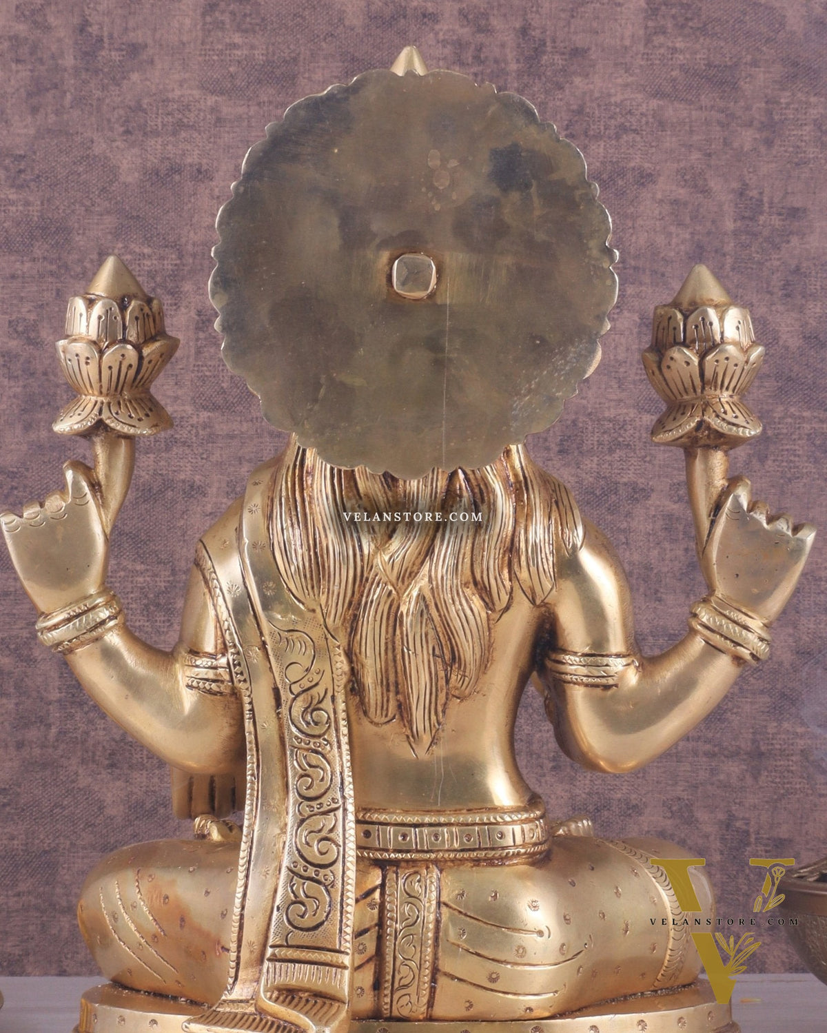 Pure Brass Handcrafted Lakshmi idol 14"