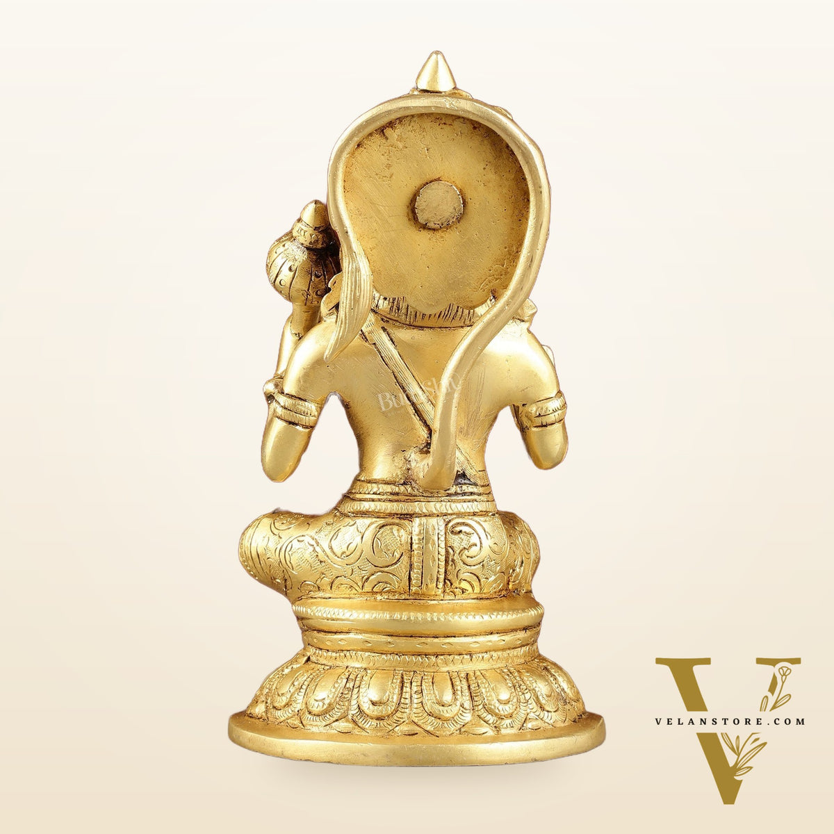 Pure Brass Handcrafted lord Hanuman Idol - 8"