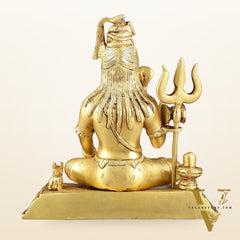 Pure Brass Handcrafted Lord Shiva Statue - 10.5"