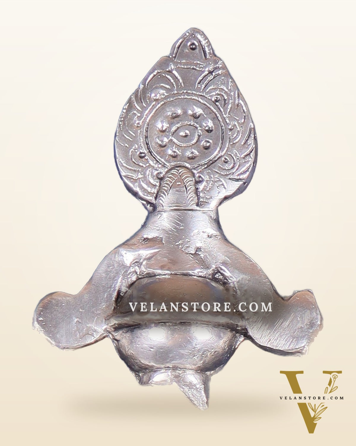 Pure Brass Handcrafted Silver-Plated Prabhavali – 13.5" x 10" | Elegant Wall Hanging