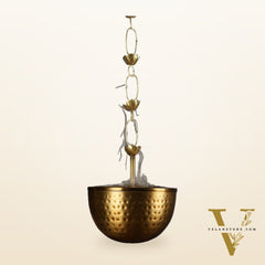 Pure Brass Hanging Lobandaan Dhoop Burner large