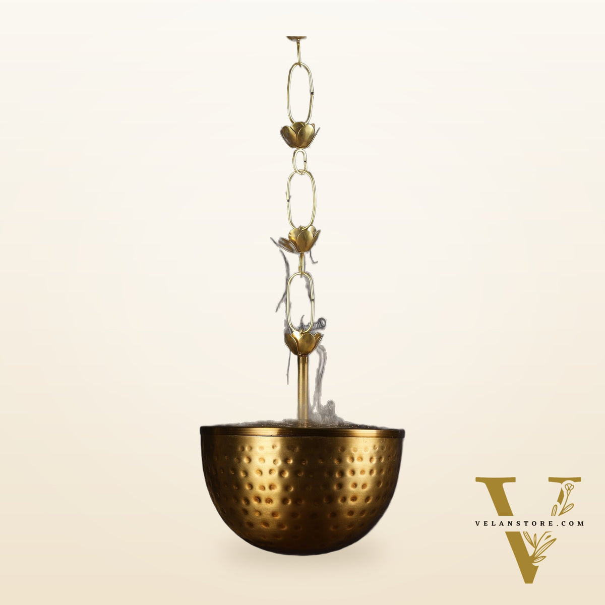 Pure Brass Hanging Lobandaan Dhoop Burner large