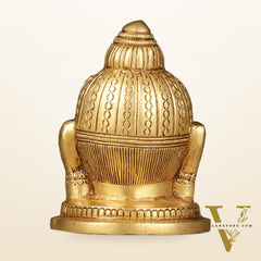 Pure Brass Hanuman Face Idol Table Accent 5.5 "