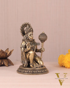 Pure Brass Intricately Crafted Hanuman 6 inch