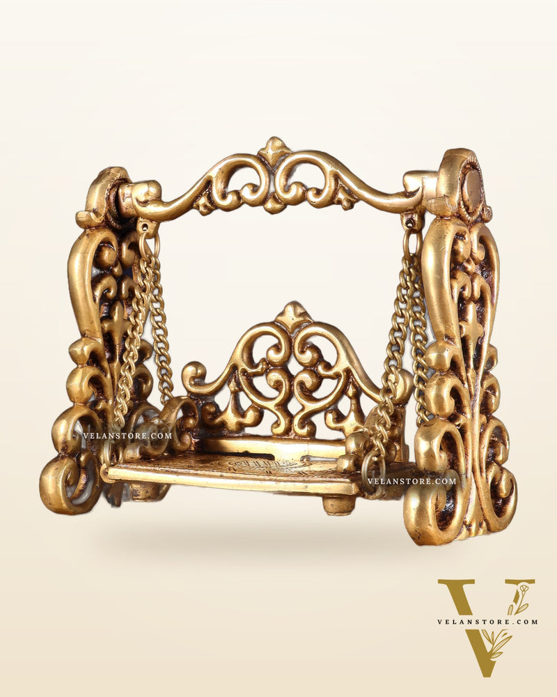 Pure Brass Jhoola Swing for God Idols 7.5 inch