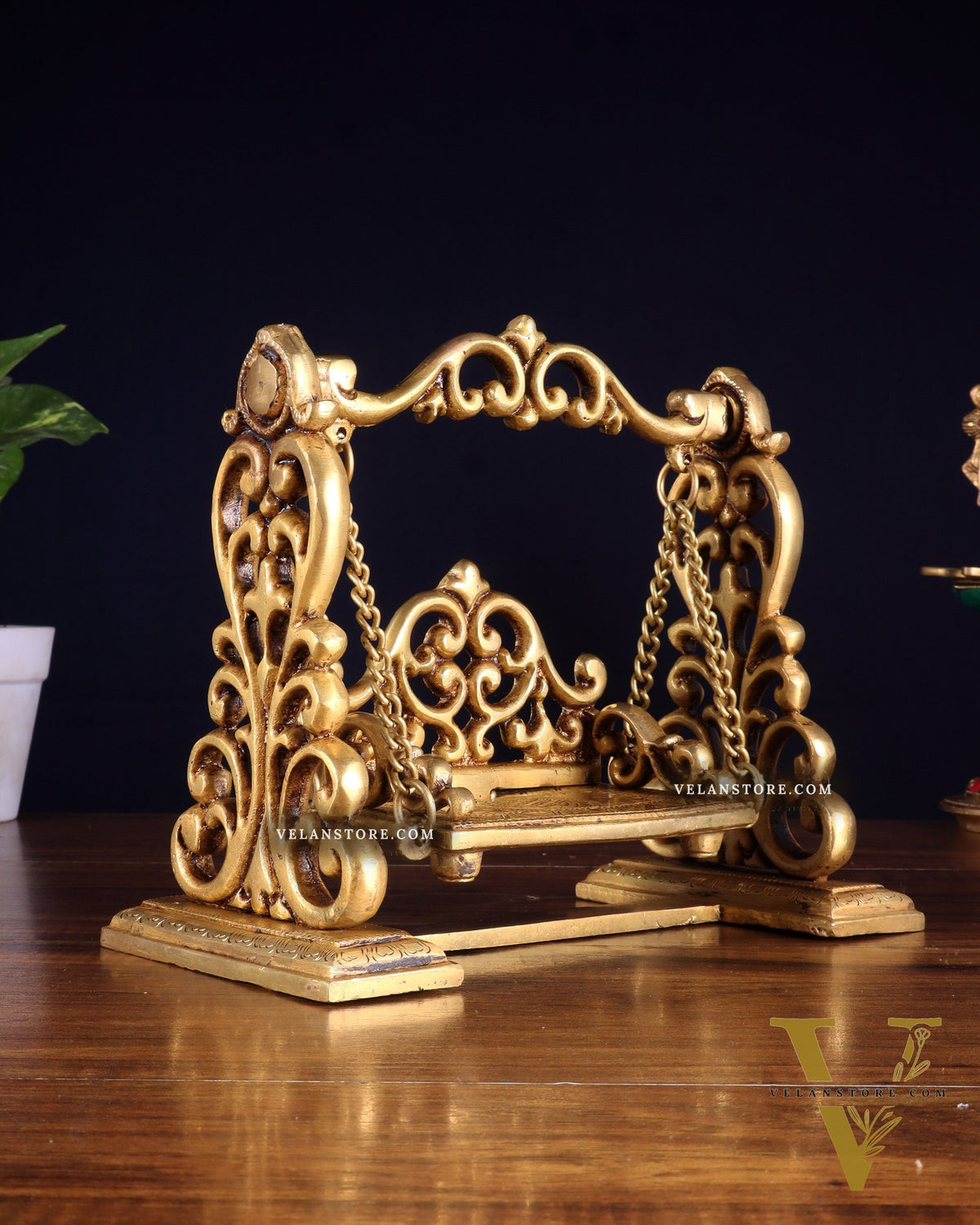 Pure Brass Jhoola Swing for God Idols 7.5 inch