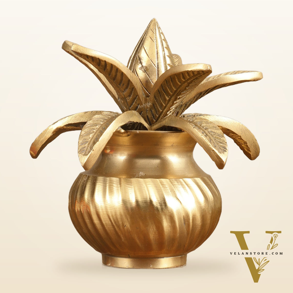 Pure Brass Kalash - 5" | Traditional Elegance
