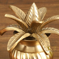 Pure Brass Kalash - 5" | Traditional Elegance