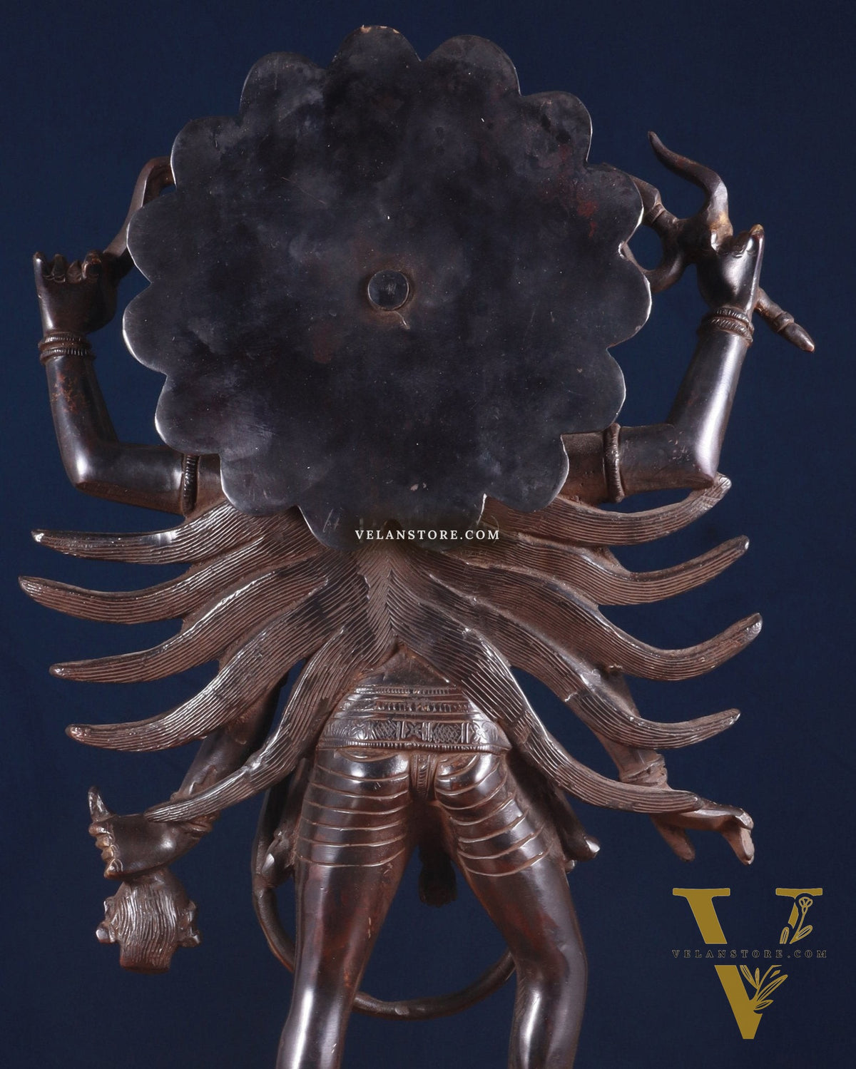 Pure Brass Kali Mata Idol - 18" Black edition