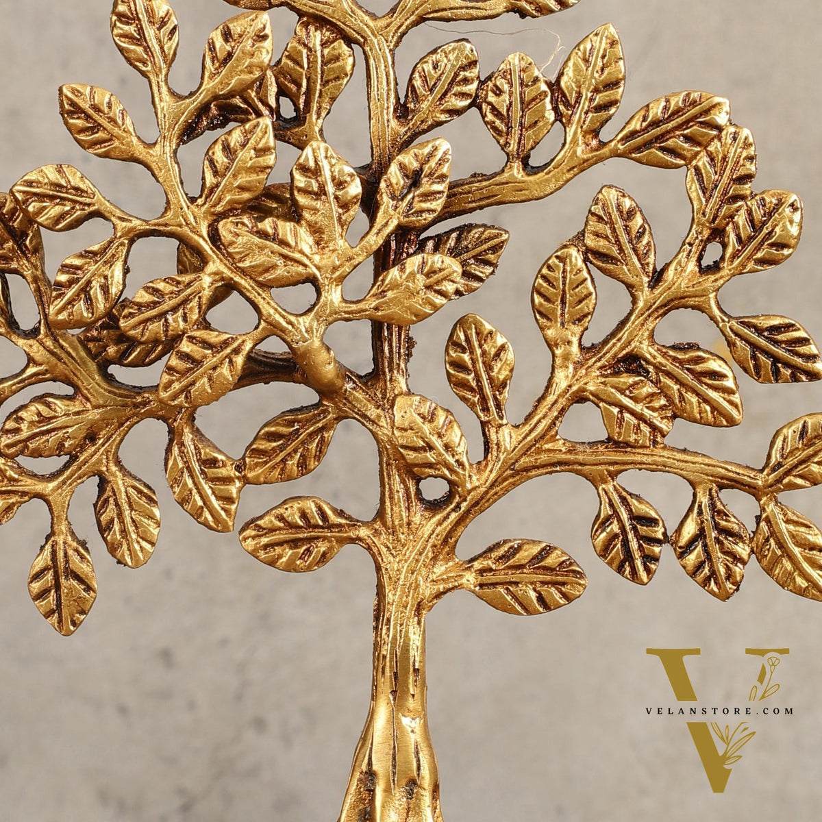 Pure Brass Kalpavriksha Tree - 8.5" Height