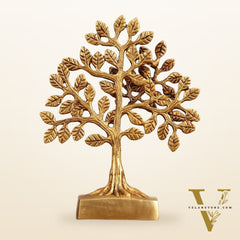 Pure Brass Kalpavriksha Tree - 8.5" Height