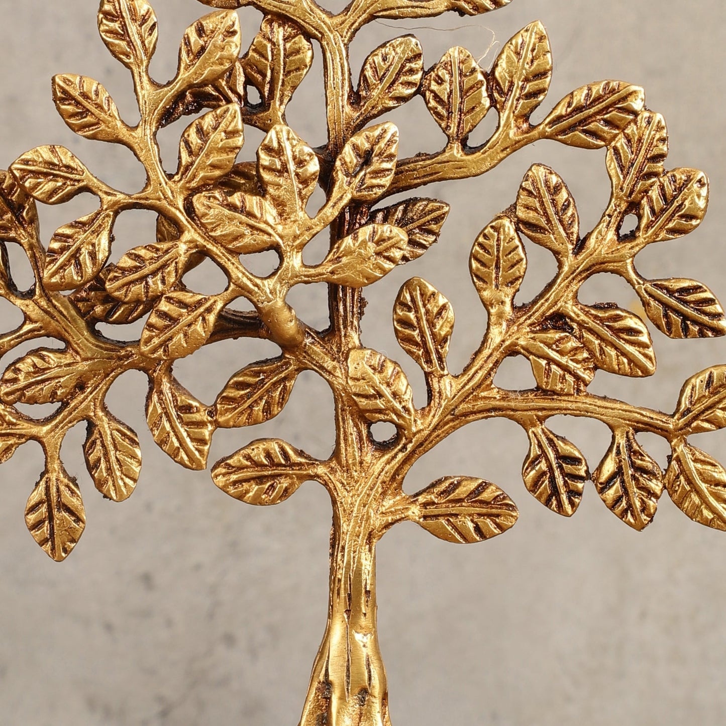 Pure Brass Kalpavriksha Tree - 8.5" Height