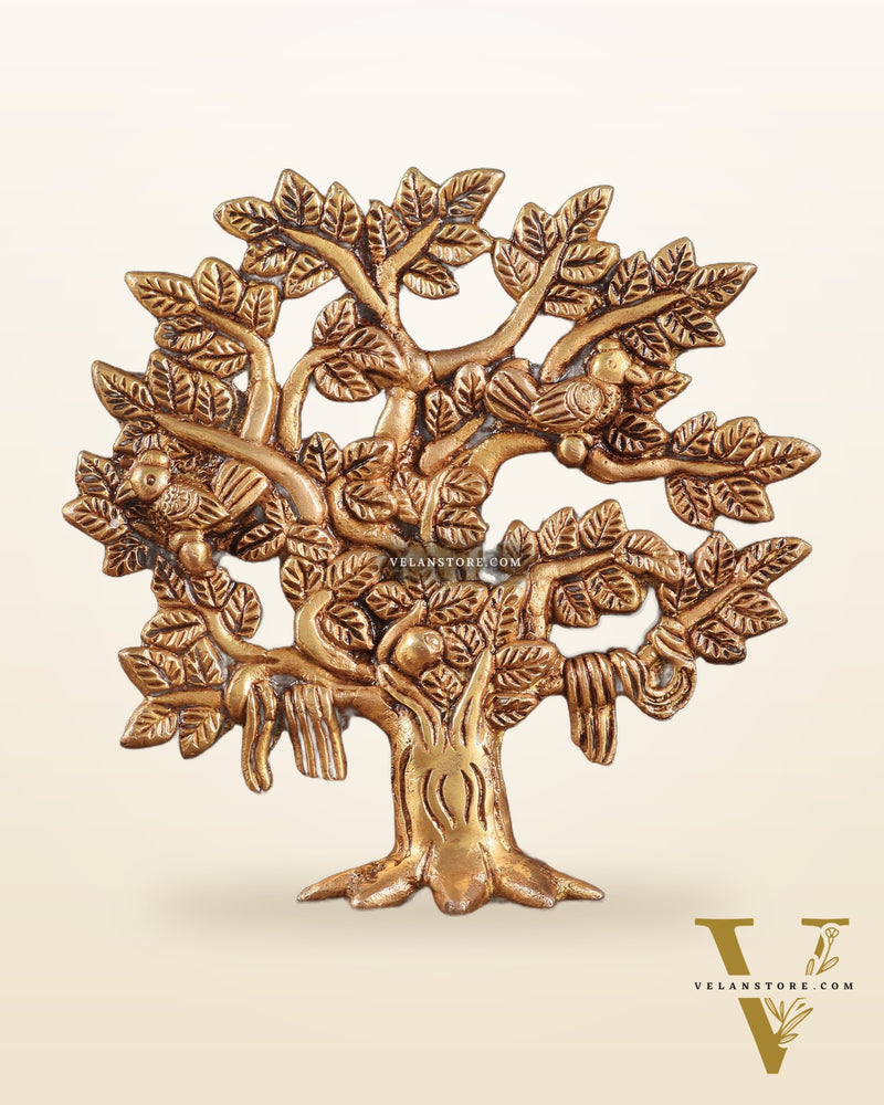 Pure Brass Kalpavriksha Tree – Small Size 6"