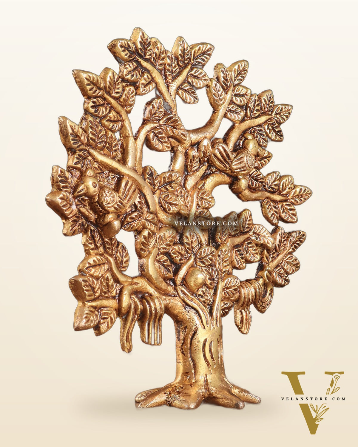 Pure Brass Kalpavriksha Tree – Small Size 6"