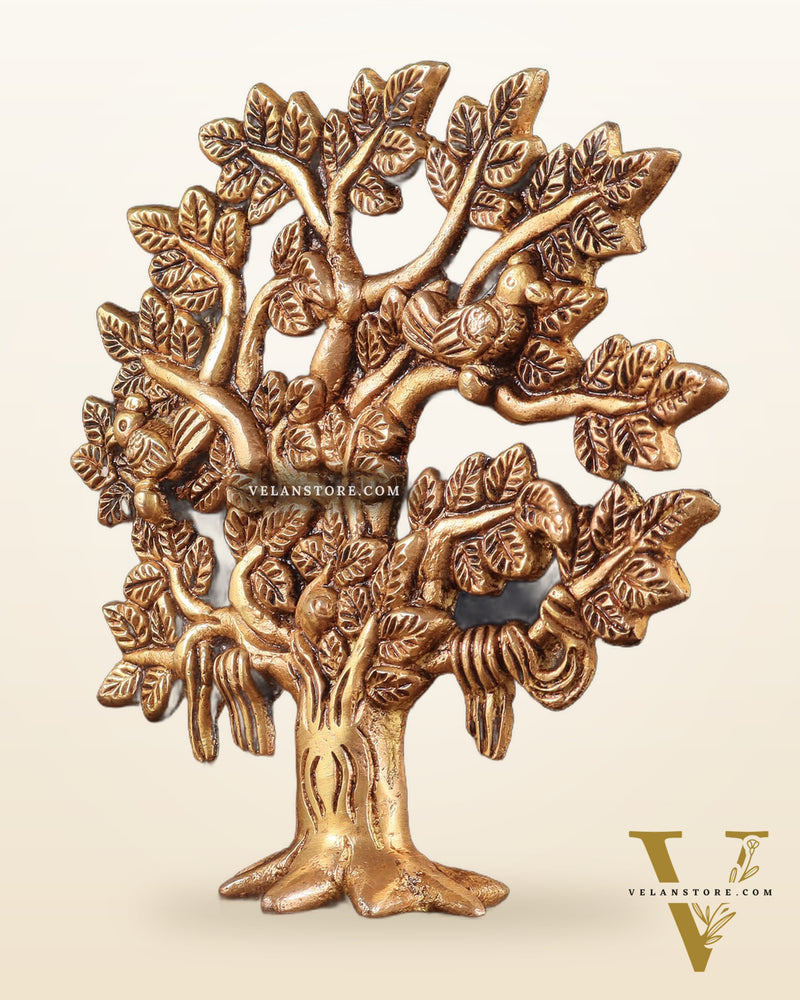 Pure Brass Kalpavriksha Tree – Small Size 6"