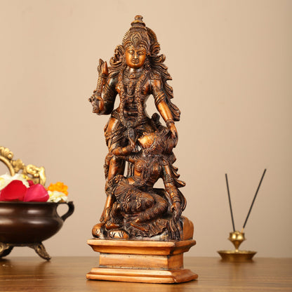 Pure Brass Kamadev and Rati Idol - 13 inch