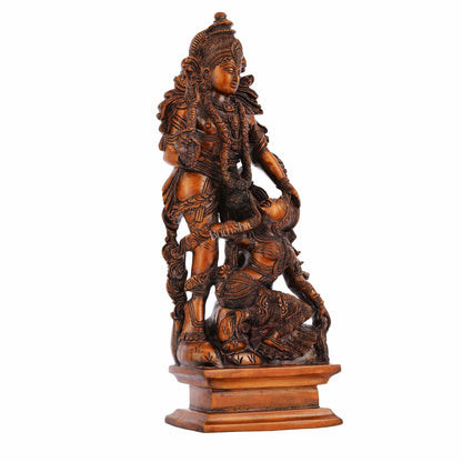 Pure Brass Kamadev and Rati Idol - 13 inch