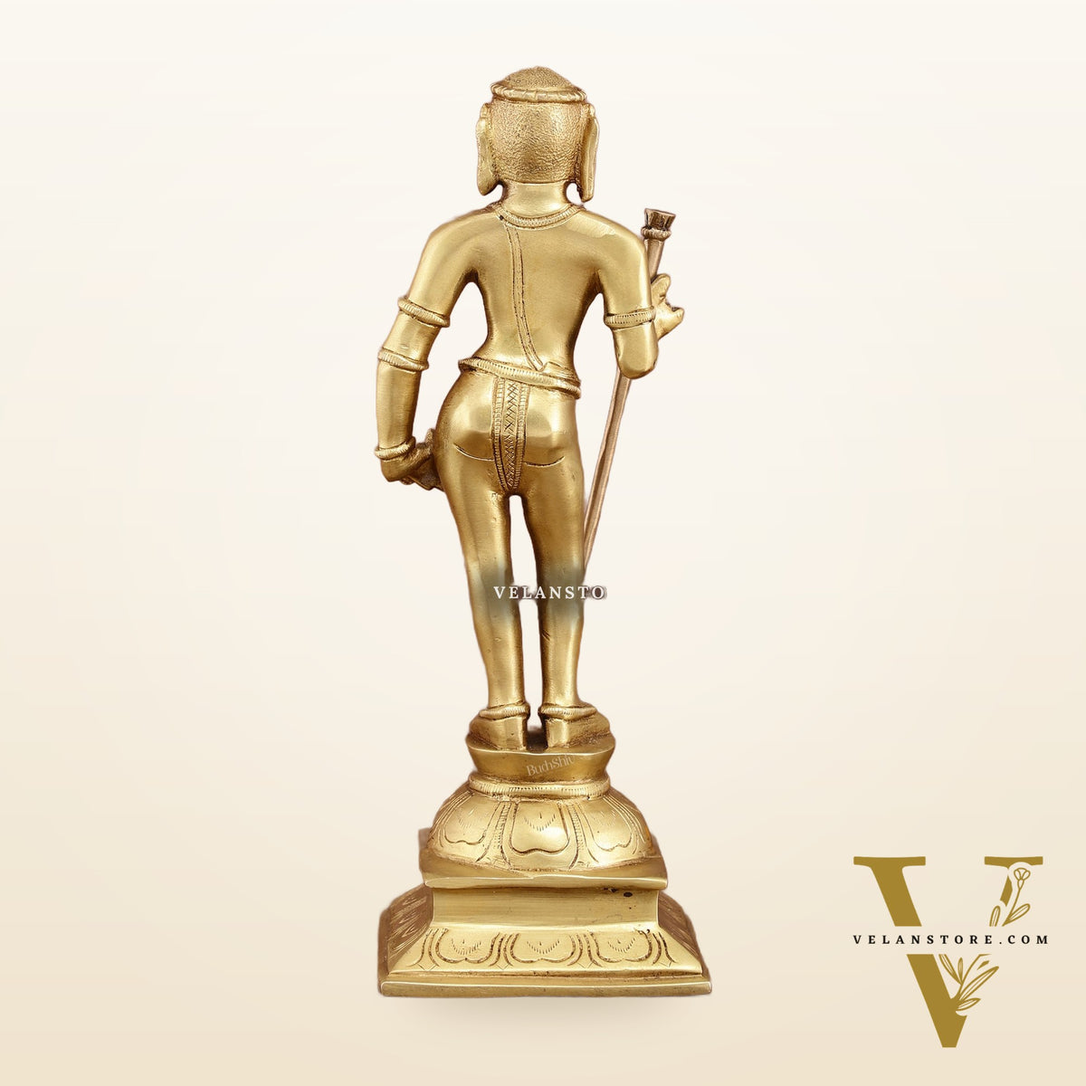Pure Brass Kartikeya Palani Murugan KumaraSwamy Idol | 11 Inch Height