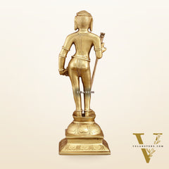 Pure Brass Kartikeya Palani Murugan KumaraSwamy Idol | 11 Inch Height