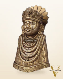 Pure Brass Khatu Shyam Statue - 9"