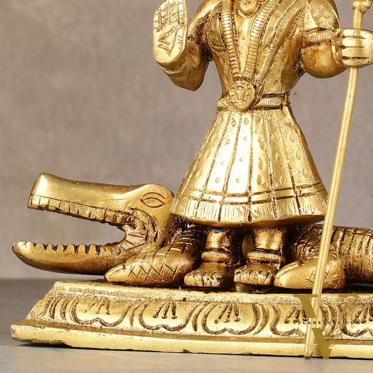 Pure Brass Khodiyar Mata Idol - 6.5 "