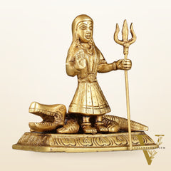 Pure Brass Khodiyar Mata Idol - 6.5 "