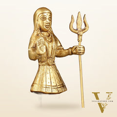 Pure Brass Khodiyar Mata Idol - 6.5 "