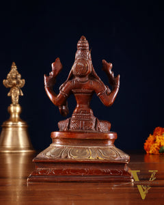 Pure Brass Lakshmi Idol 4.5" dual tone