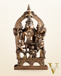 Pure Brass Lakshmi Narayan with Garuda | Small Rare Collectible