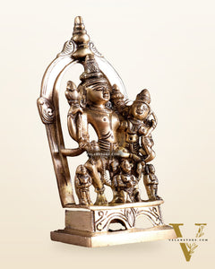 Pure Brass Lakshmi Narayan with Garuda | Small Rare Collectible