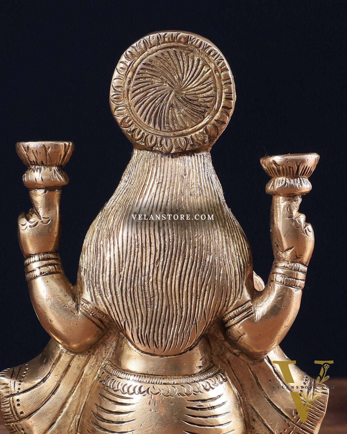 Pure Brass Lakshmi statue 6"