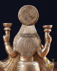 Pure Brass Lakshmi statue 6"
