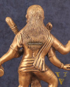 Pure Brass Large Batuk Bhairava Statue - 15"