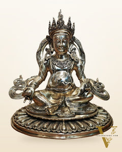 Pure Brass Large Lord Kubera Statue – The God of Wealth & Prosperity 20 inch