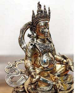 Pure Brass Large Lord Kubera Statue – The God of Wealth & Prosperity 20 inch