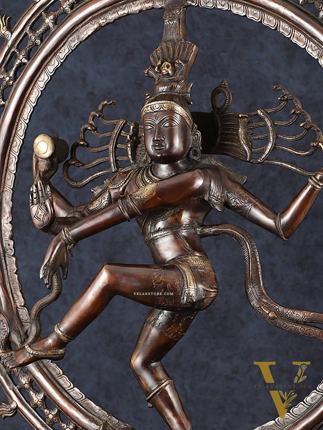 Pure Brass Large Nataraja Statue | 35"
