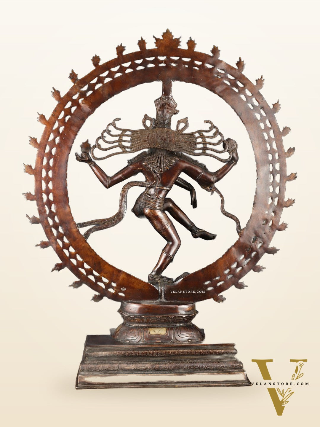 Pure Brass Large Nataraja Statue | 35"