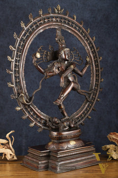 Pure Brass Large Nataraja Statue | 35"