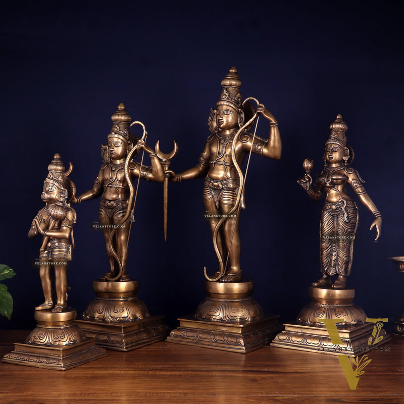 Pure Brass Large Ram Darbar Idol Set - 26"