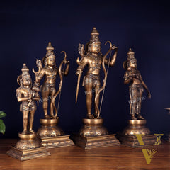 Pure Brass Large Ram Darbar Idol Set - 26"