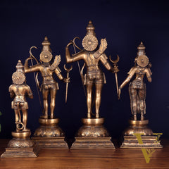 Pure Brass Large Ram Darbar Idol Set - 26"